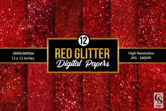 12 Red Glitter Seamless Backgrounds: Elevate Your Designs