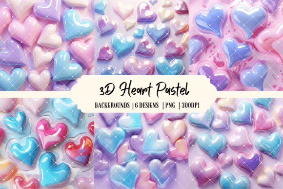 3D Heart Pastel Backgrounds: Elevating Your Valentine's Designs