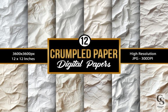 Crumpled Paper Seamless Backgrounds: Instant Texture for Any Project