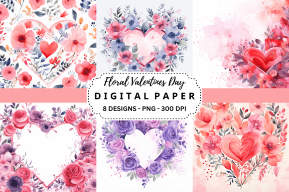 Elevate Your Valentine's Day Projects with Stunning Floral Backgrounds
