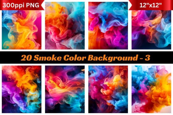 Elevate Your Visuals with 20 Smoke Color Backgrounds 3