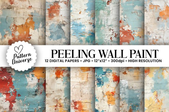 Peeling Wall Paint Texture Backgrounds: Gritty Authenticity for Your Projects