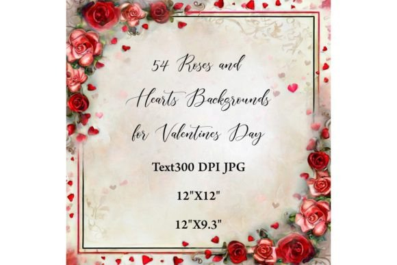 Roses and Hearts Backgrounds: Elevate Your Designs