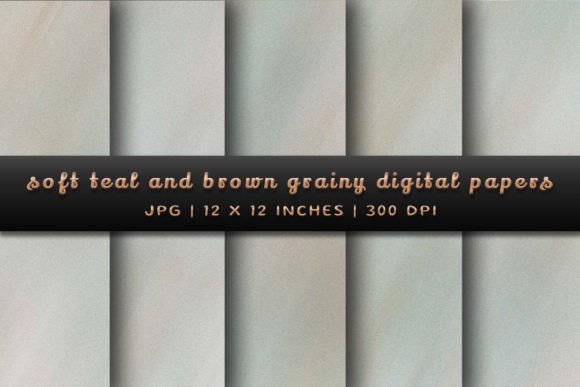 Soft Teal and Brown Grainy Backgrounds for Your Projects