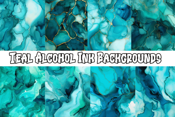 Teal Alcohol Ink Backgrounds: Elevate Your Visual Projects