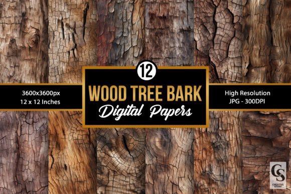 The Organic Texture of Wooden Tree Bark Backgrounds