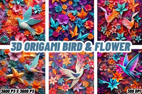 Transform Your Digital Canvas with 3D Origami Artistry