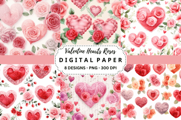 Valentine Hearts Roses Backgrounds: A Designer's Asset Guide