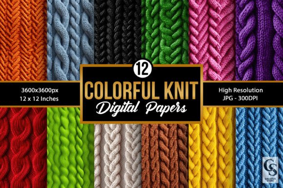 Vibrant Textures: Using Knitted Pattern Backgrounds